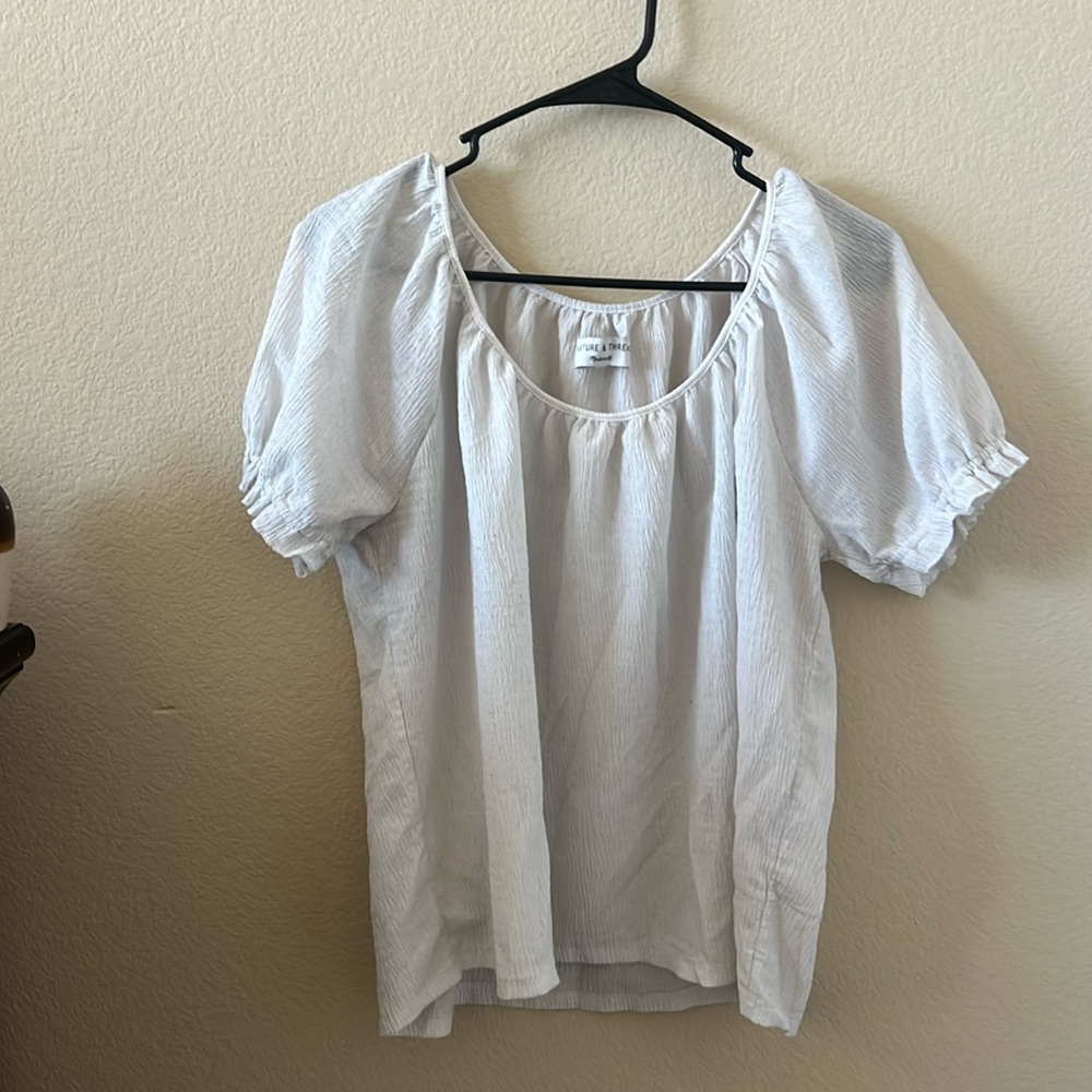 Madewell White Blouse